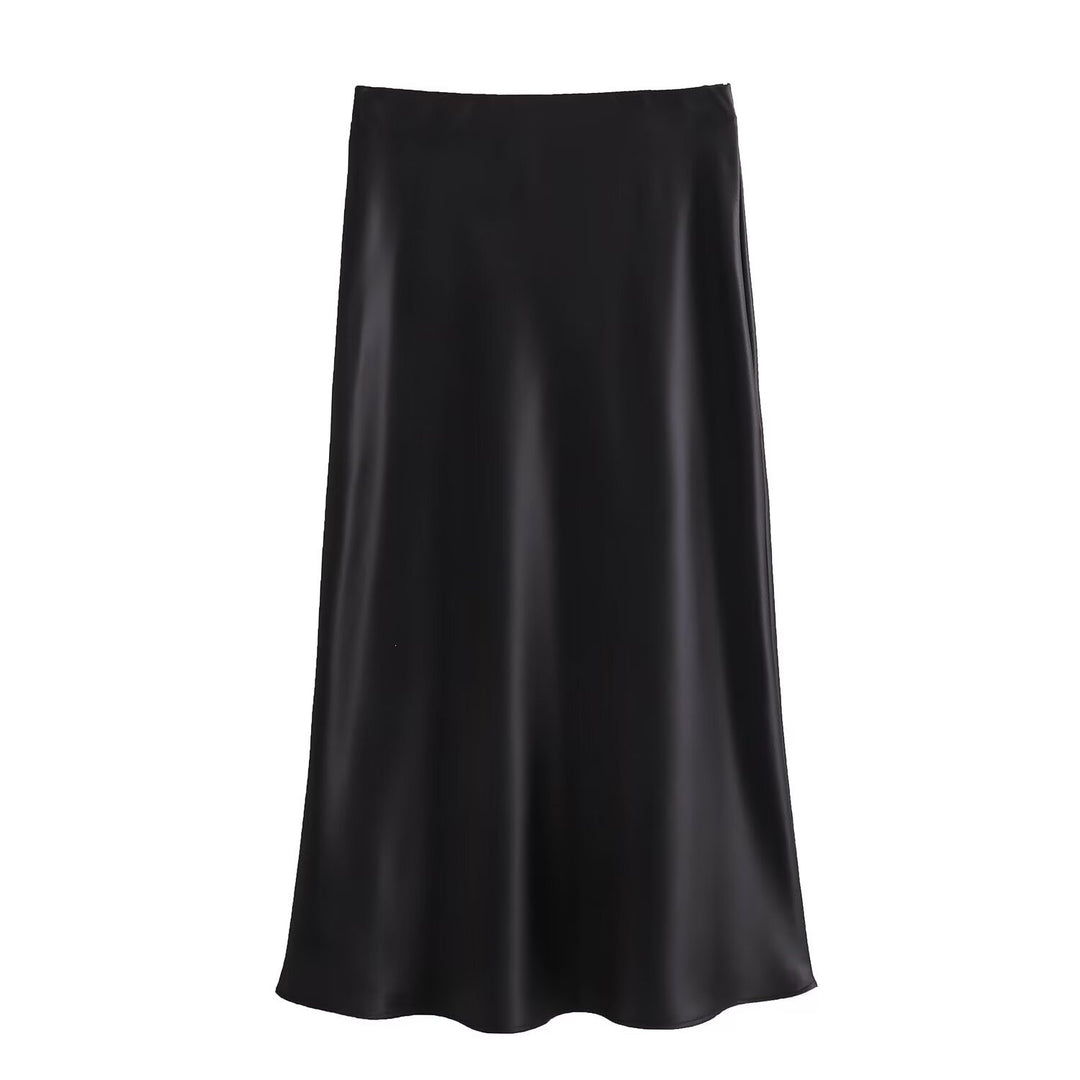 Dame lang satin skirt Skovae