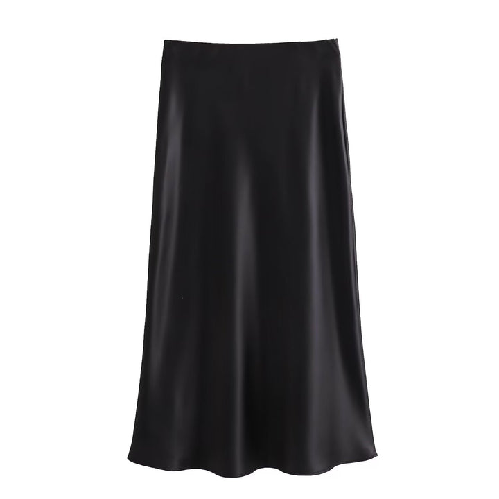 Dame lang satin skirt Skovae