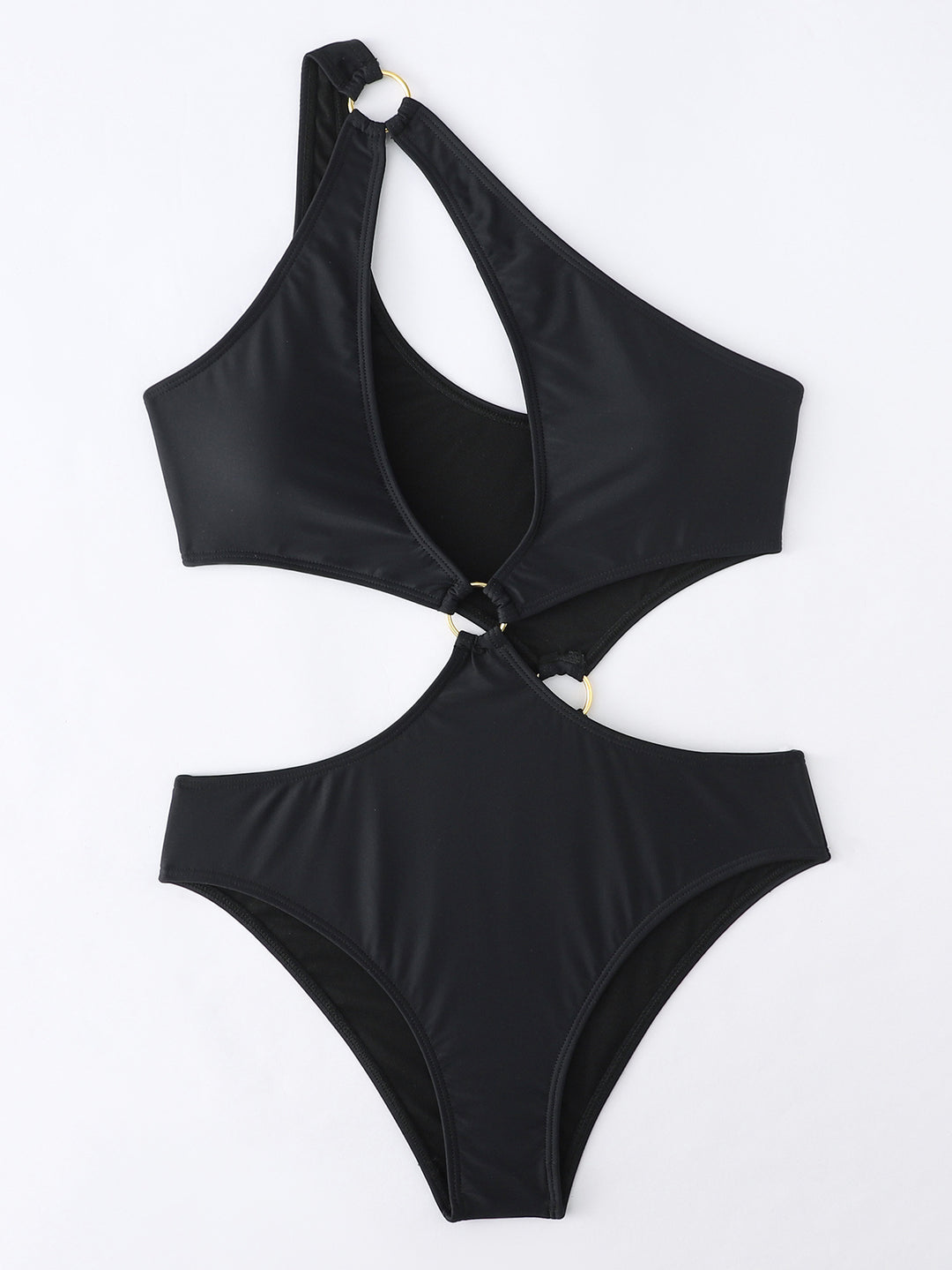 Dame Monokini med elegant Cut-Out-design og fashionable ringelementer Stilla