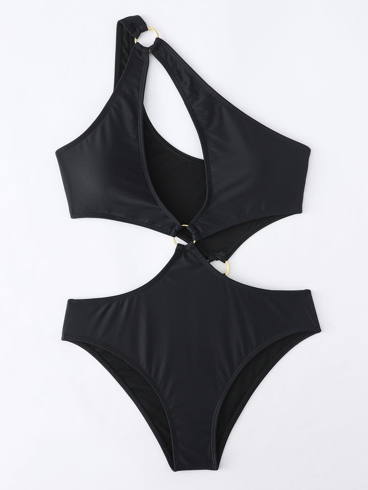 Dame Monokini med elegant Cut-Out-design og fashionable ringelementer Stilla