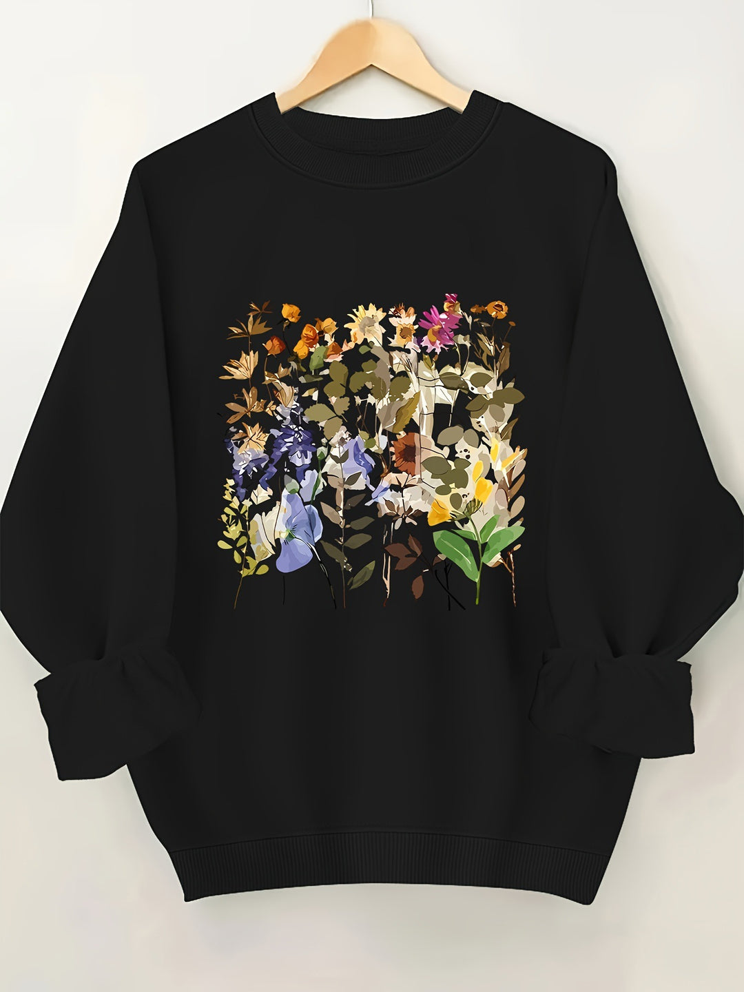 Kvinders sweatshirts med blomstermotiver og komfortabel pasform Stilla