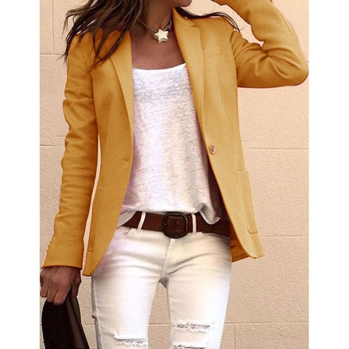 Dame elegant snit blazer med fin tekstur og moderne detaljer Stilla