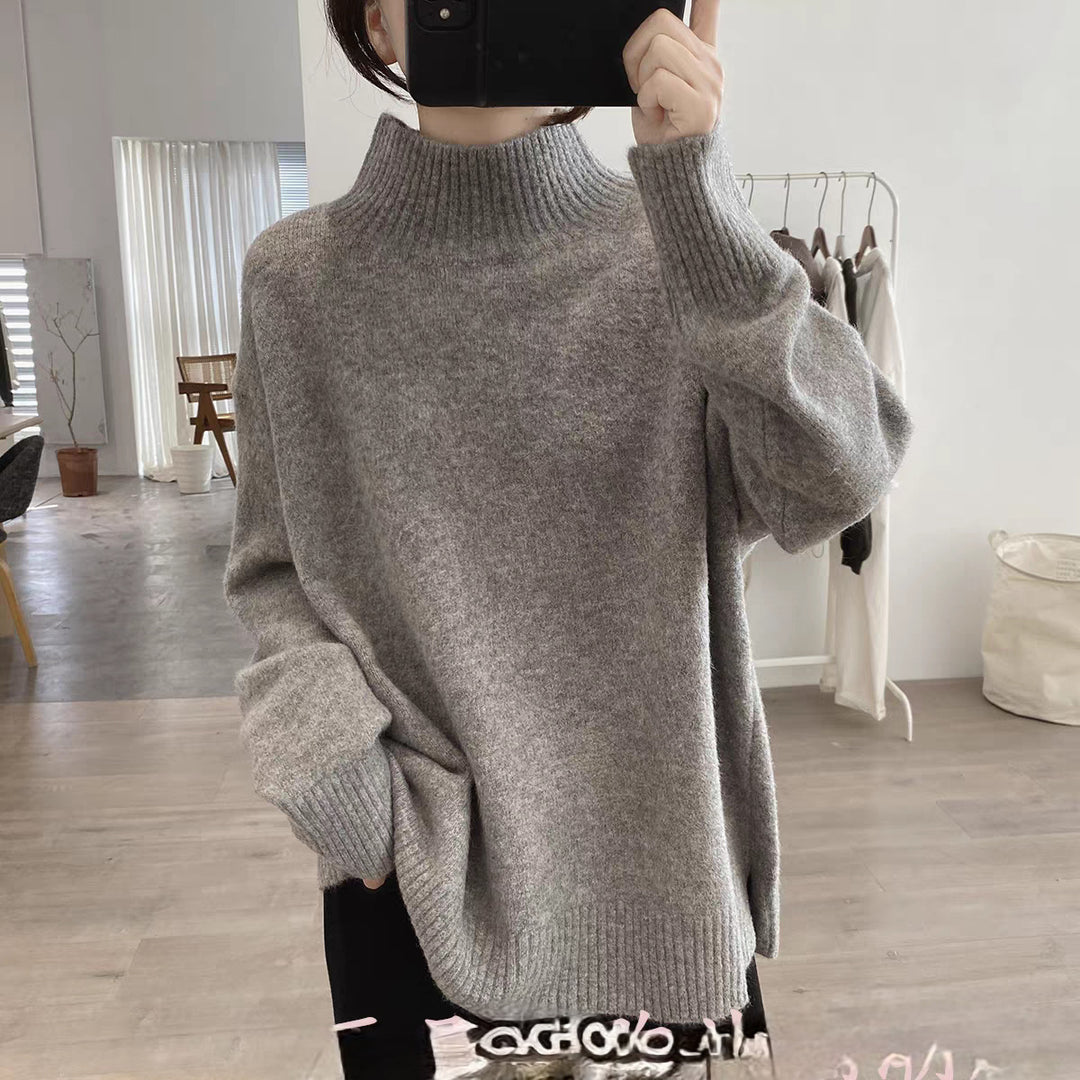 Femme Chunky Strik Højkrave sweater Stilla