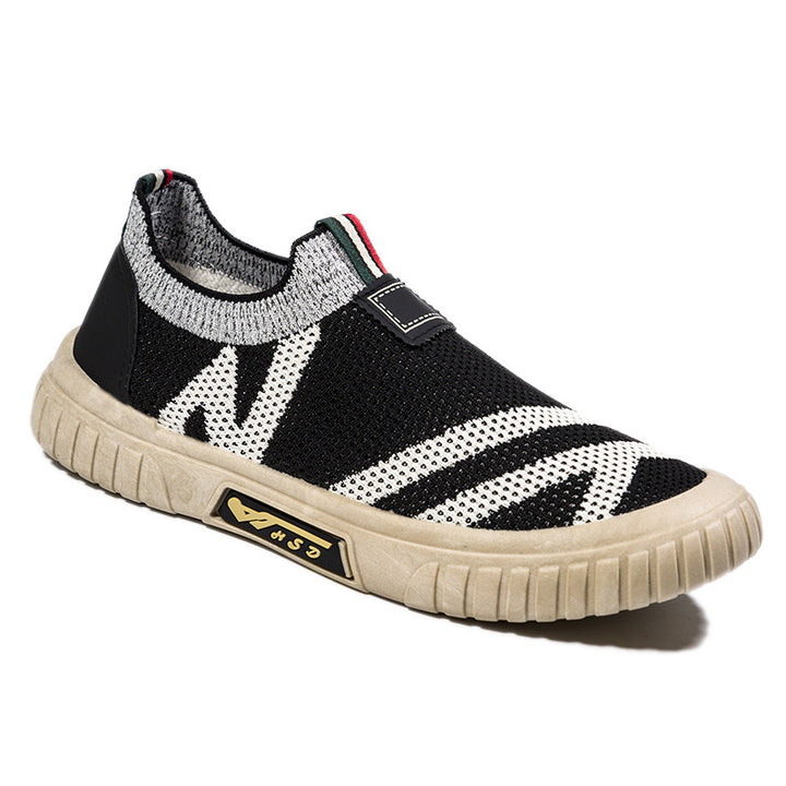 Herrer Bekvemme Fritidssneakers med elastisk overdel og skridsikker sål Stilla