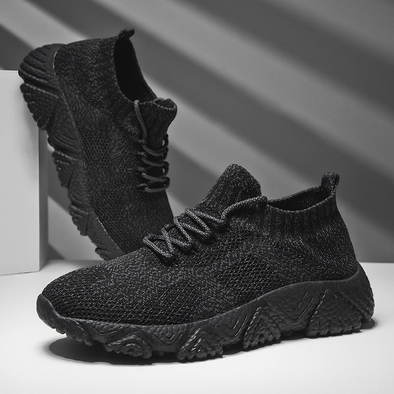 Unisex nan urban strikket slip-on sneakers med sokkeagtig skaft og markant profilsål Skovae