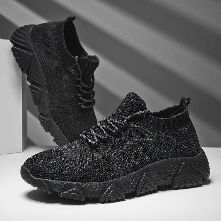 Unisex nan urban strikket slip-on sneakers med sokkeagtig skaft og markant profilsål Skovae