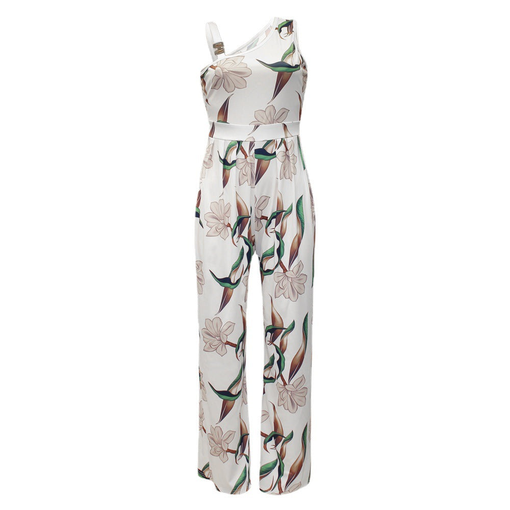 Kvinder Blomstret Bredt-Ben Jumpsuit Stilla