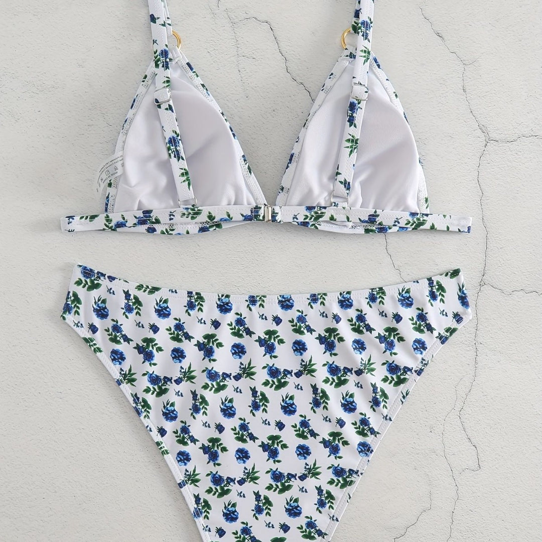 Dame triangelbikini med luksuriøse detaljer Skovae