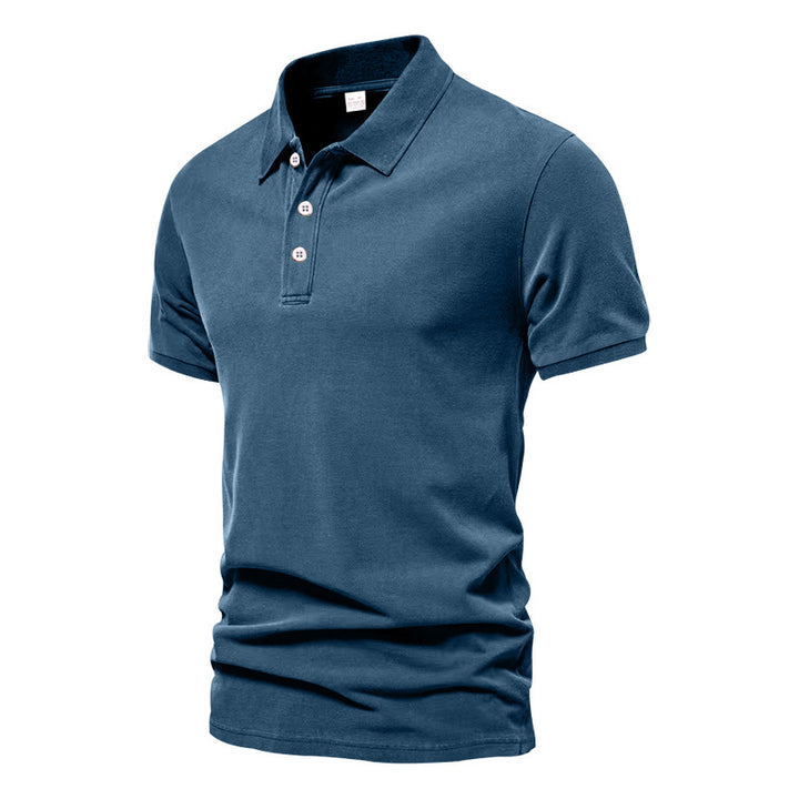 Herre Poloshirt med klassisk krave og komfortabel pasform Stilla