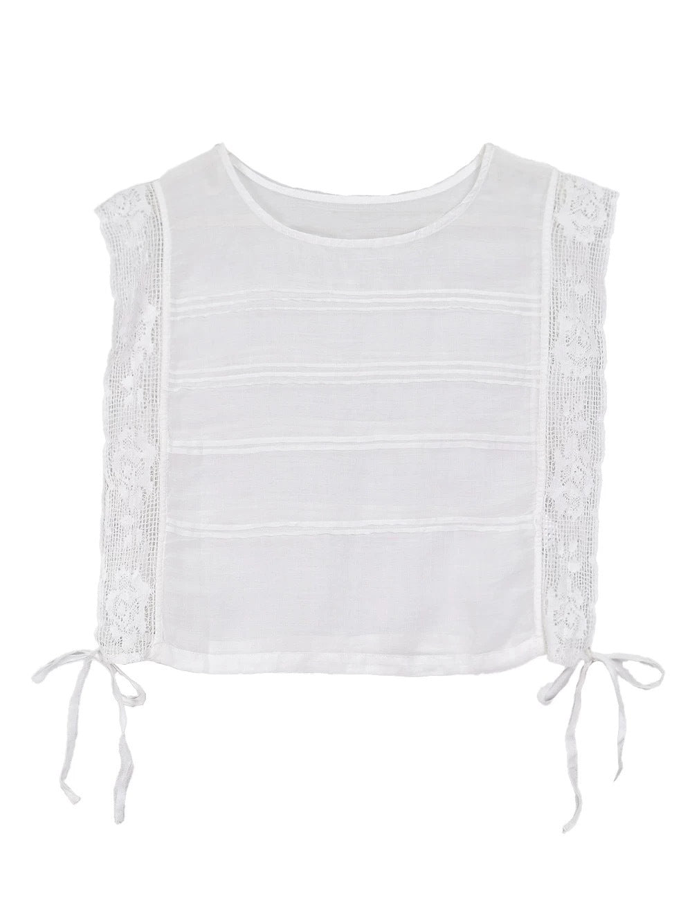 Femme Spids-Detail Løst Skåret Top Stilla