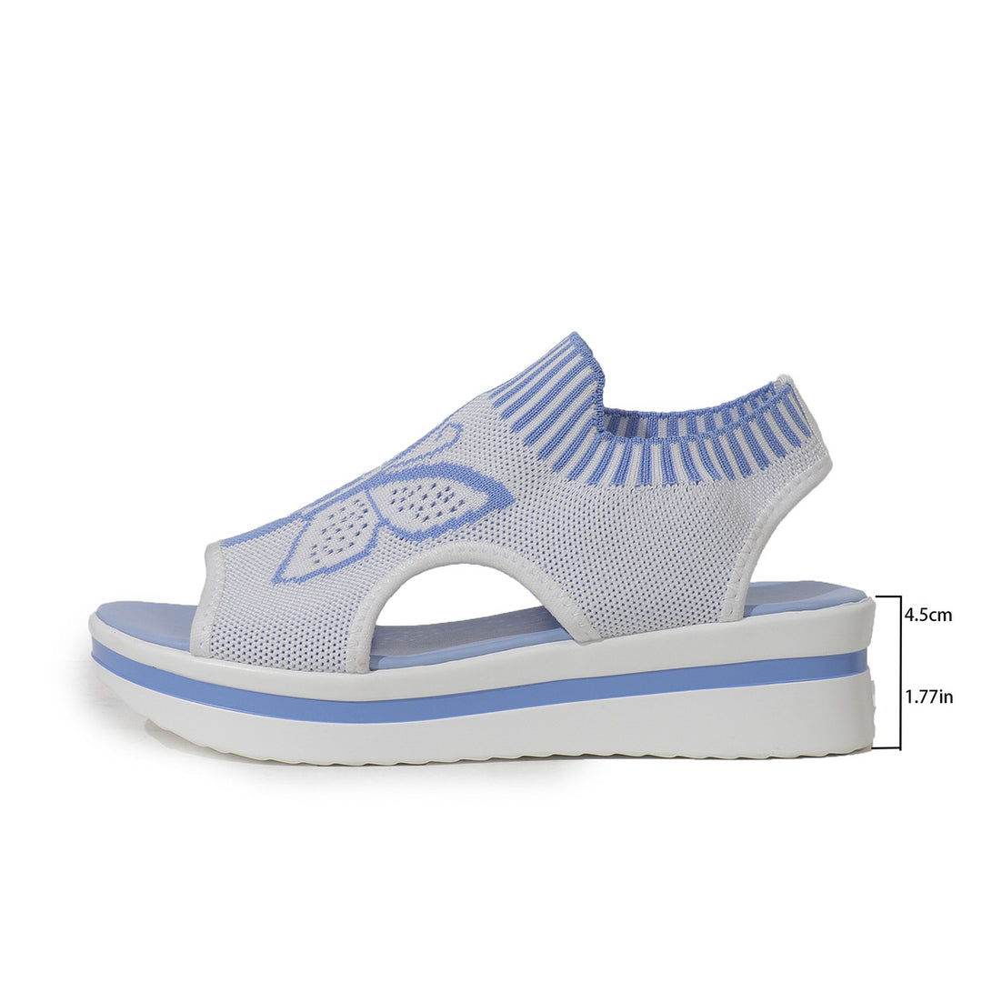 Dame Sporty Plateau-Sandaler med åndbart overmateriale og skridsikker sål Stilla