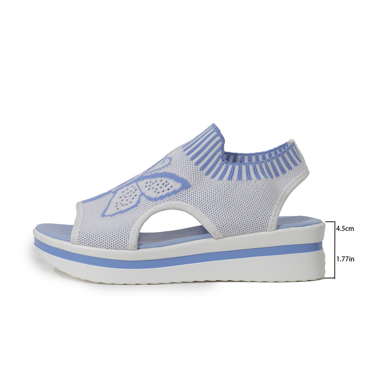 Dame Sporty Plateau-Sandaler med åndbart overmateriale og skridsikker sål Stilla