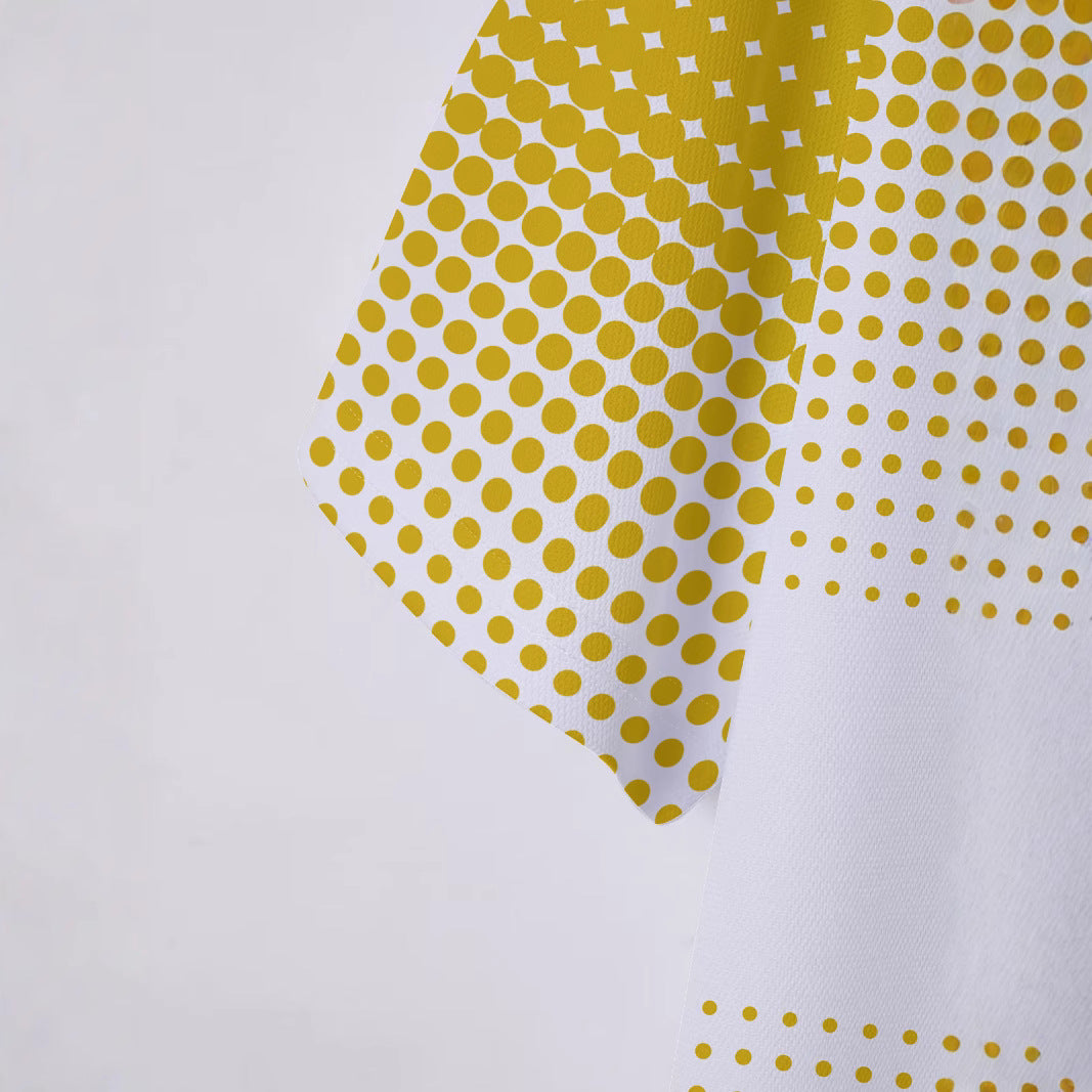 Herrer polo t-shirt med moderne prikdesign Stilla
