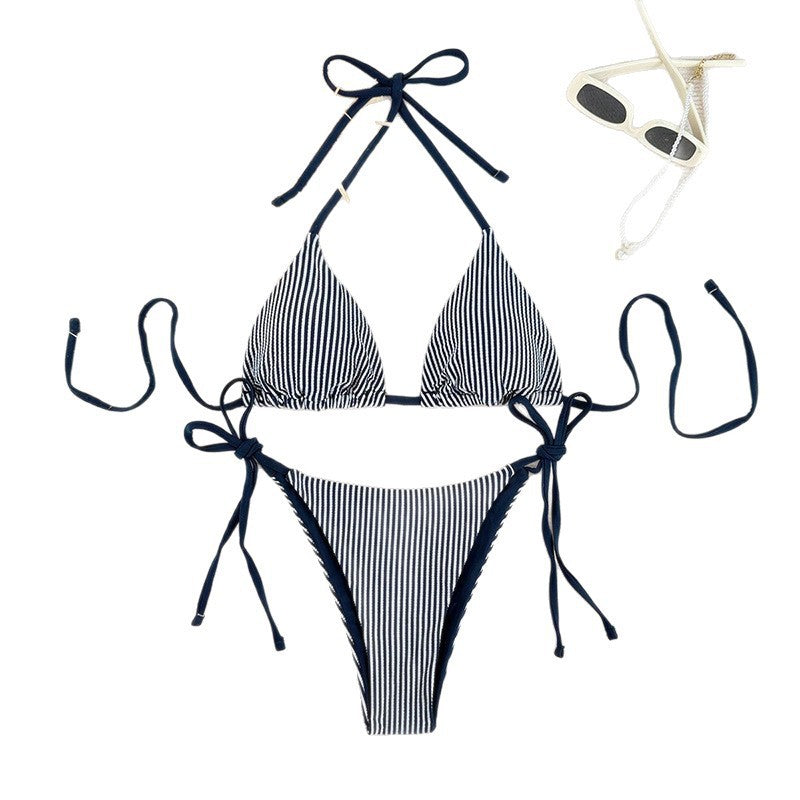 Dame Triangel-Bikini med justerbare bånd Skovae