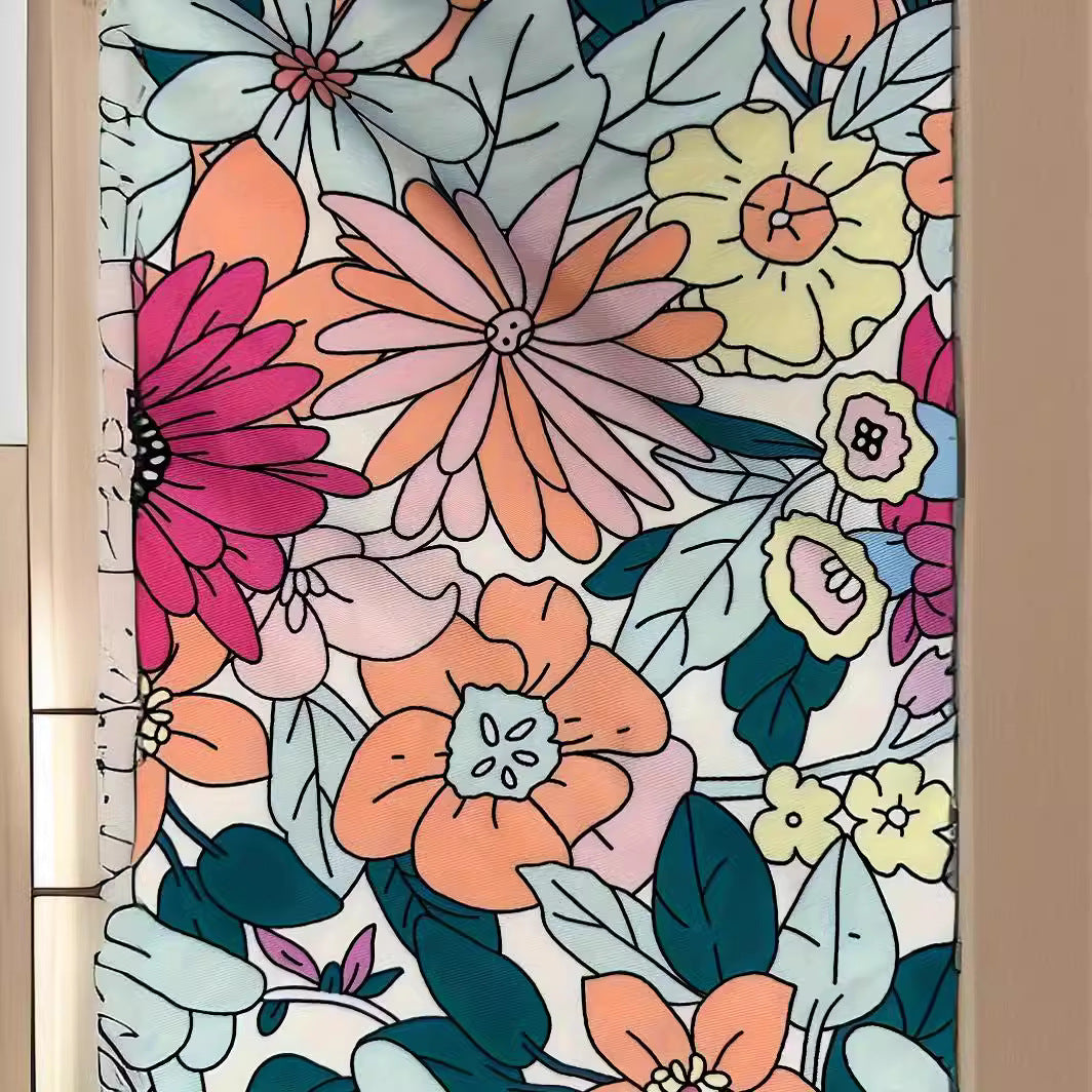 Dame Maxikjole med blomsterprint og sidelommer Stilla