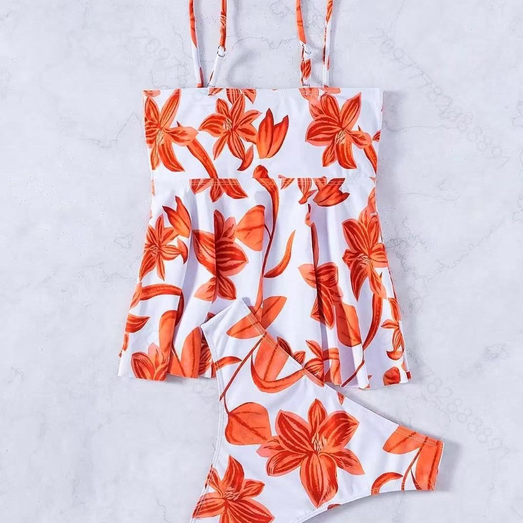 Dame badedragt med blomsterdesign Stilla