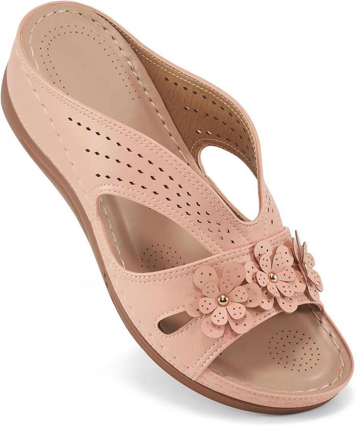 Dame Komfortable Sandaler med florale Applikationer og åndbart design Stilla