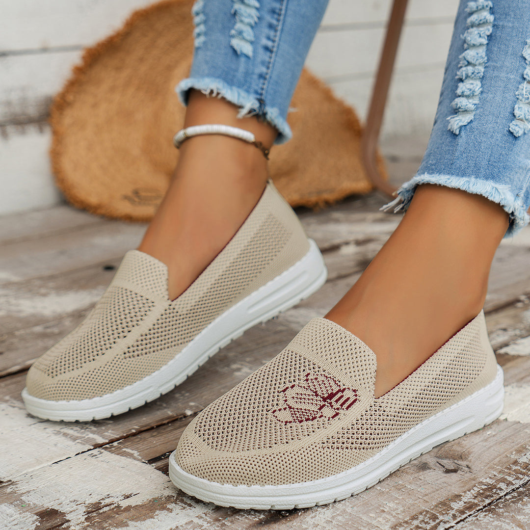 Dame Åndbar Slip-On Fritidssko med fleksibelt Mesh-overmateriale Stilla