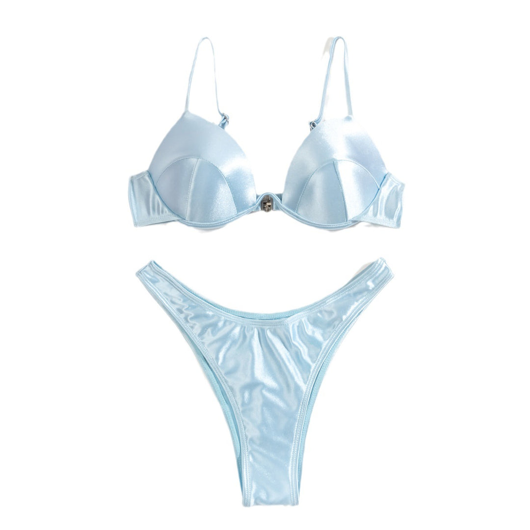 Dame Push-Up-Bikini med skinnende kopper Skovae