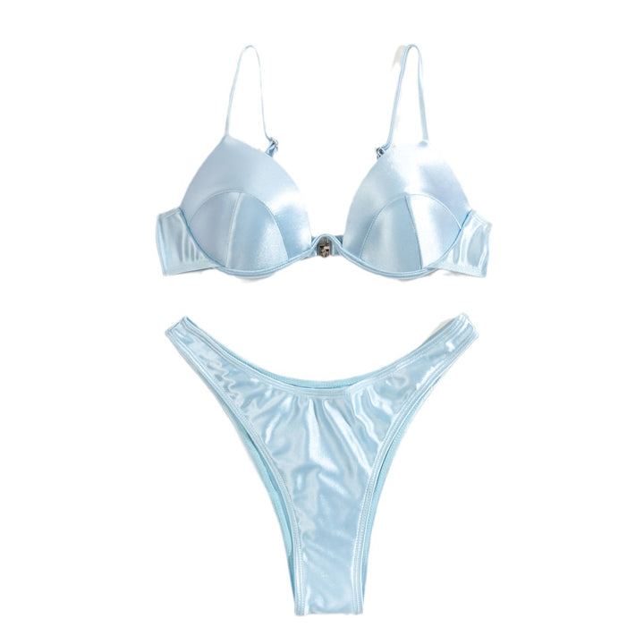 Dame Push-Up-Bikini med skinnende kopper Skovae