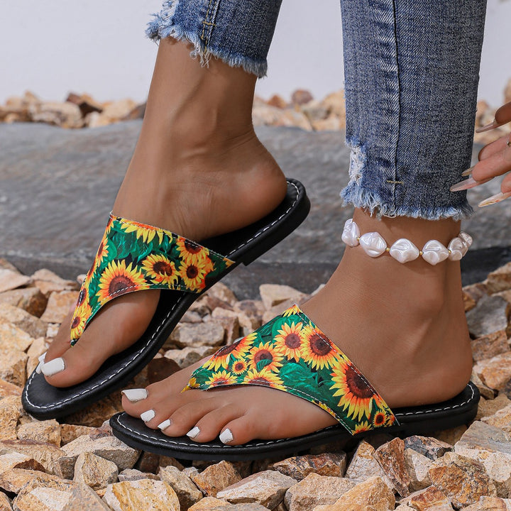 Dame Flip-Flops med moderigtigt denim-design og ergonomisk fodseng Stilla