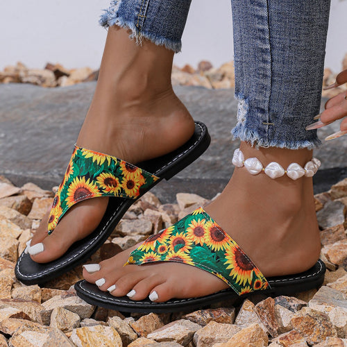 Dame Flip-Flops med moderigtigt denim-design og ergonomisk fodseng Stilla
