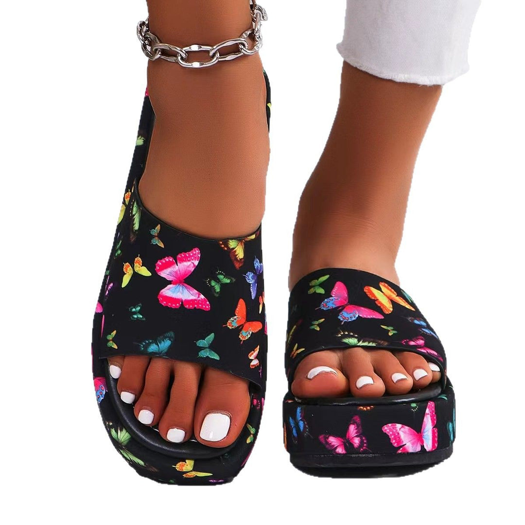 Dame Komfortable Tøfler med Fashionable Sommerfugl Design Stilla