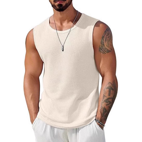 Herrer Sporty Tanktop med åndbart vabe-struktur Skovae
