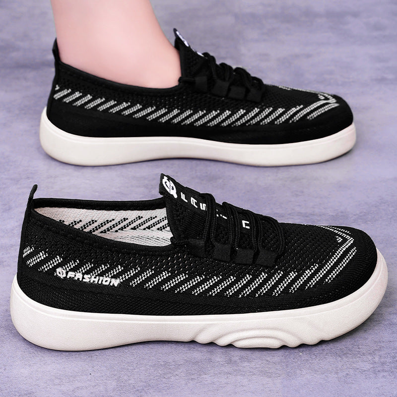 Dame Åndbare Slip-On Sport Sneakers med Fleksibel Pasform Stilla