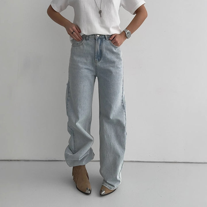 Kvindernes Boyfriend Jeans med trendy Ødelagte Elementer Stilla