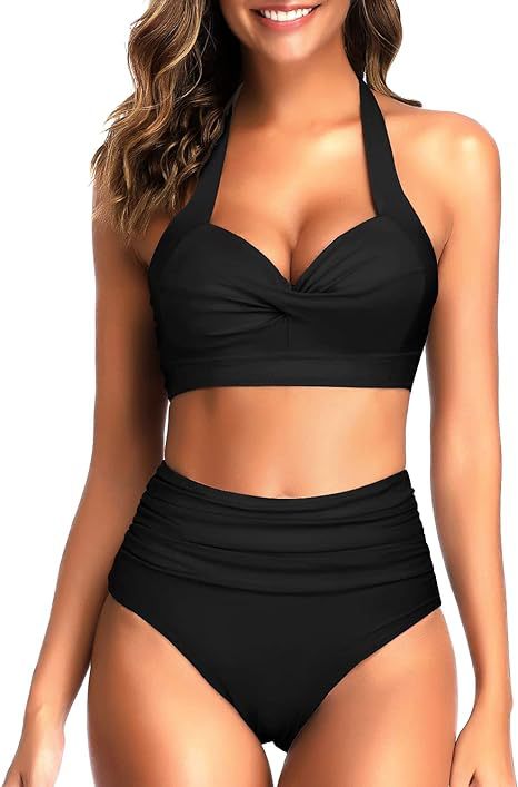 Damer Højt skåret bikini med raffineret top Skovae
