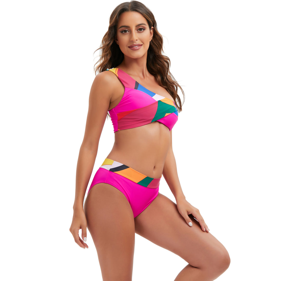 Dame En-sidet, moderigtigt skåret bikini-uge Stilla