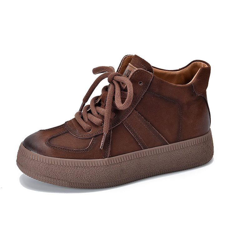 Dame sporty High-Top Sneakers med varmt inderfoder og stabil gummisål Stilla