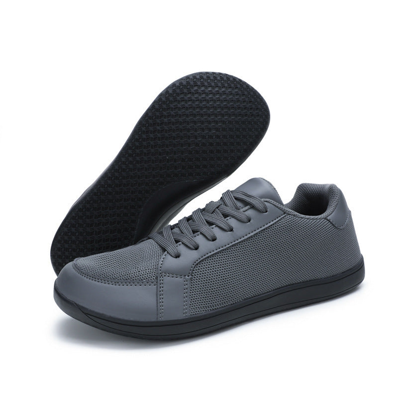 Herren nan urbaner City-Sneaker med sømløst mesh- og kunstlædermix, dæmpet EVA-sål og polstret hælestøtte Skovae