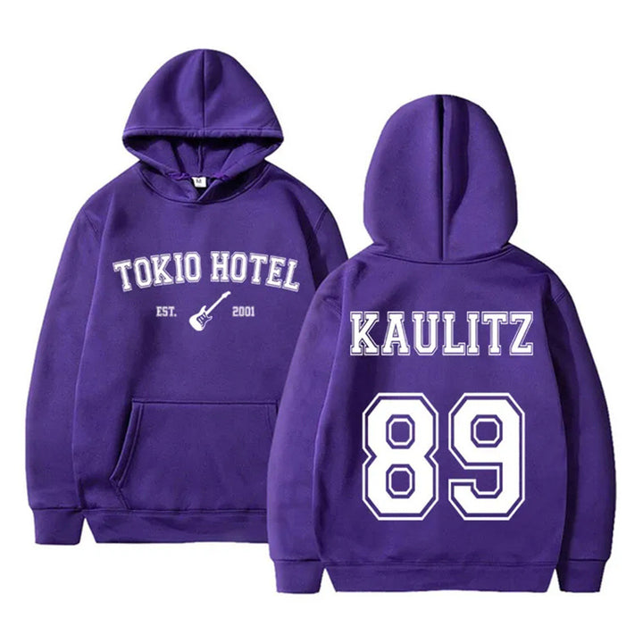 Dame hoodie med moderne bånddesign og komfortabel pasform Skovae