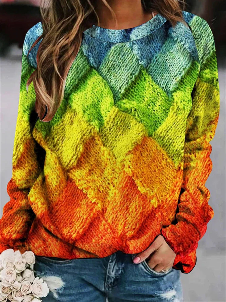 Stilla | Pullover I Uld Med Tryk