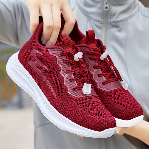Damer Letvægts og åndbare Løbesneakers med elastisk snøresystem og fleksibel sål Stilla