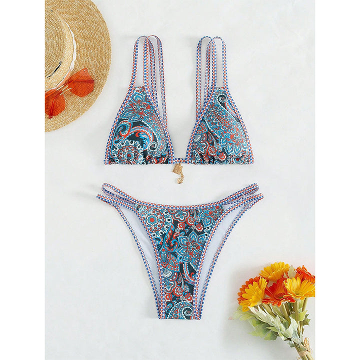Dame Triangle Flettet Bikini Sæt Stilla