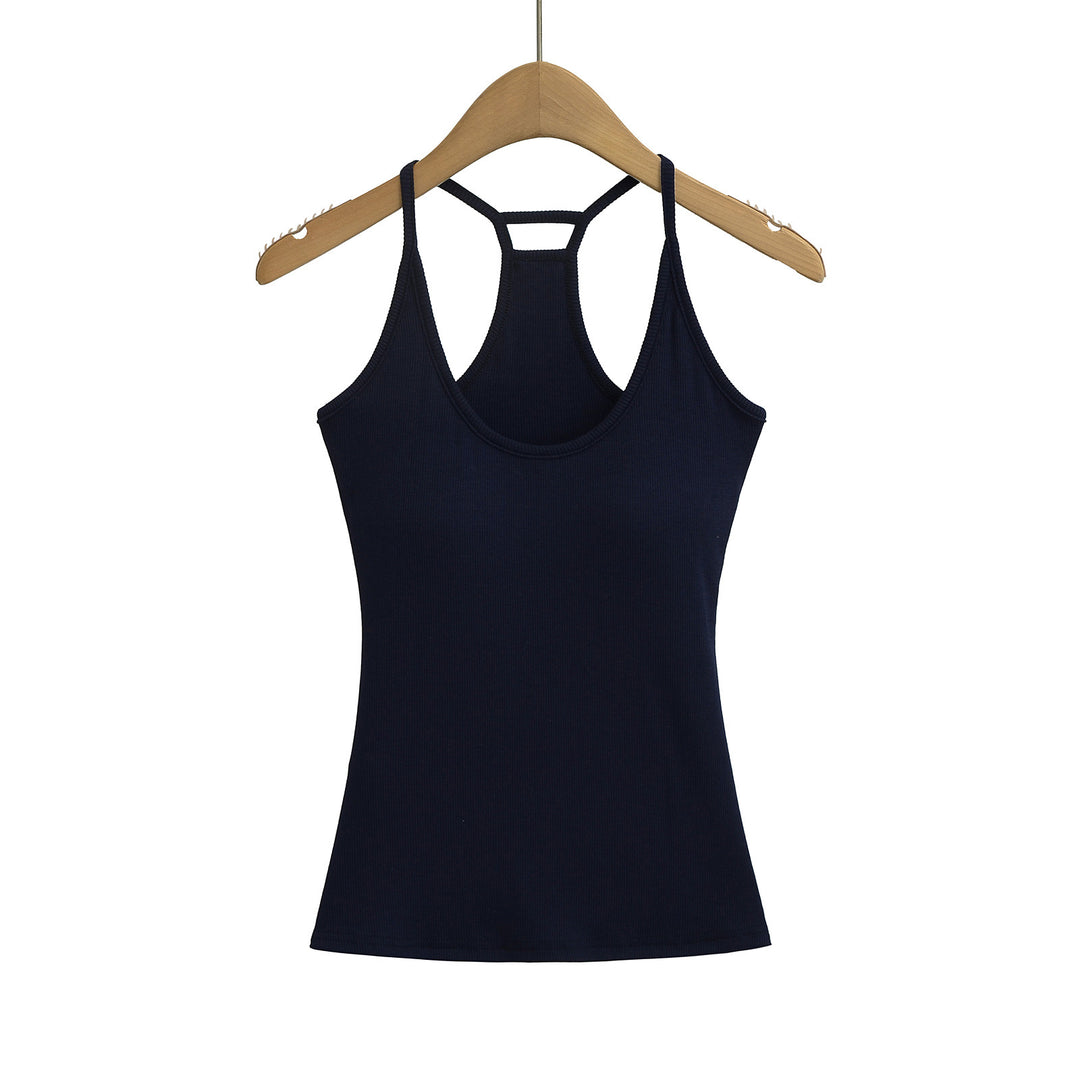 Dame sporty tanktop med racerback og åndbart bomuldsstof Stilla