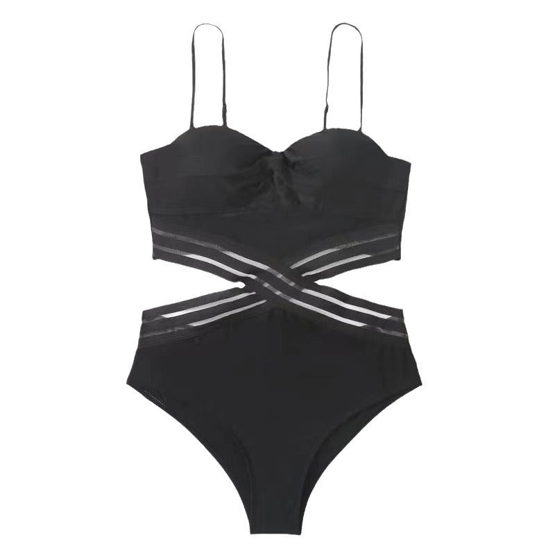 Dame High-Waisted Crisscross Bikini Sæt Stilla