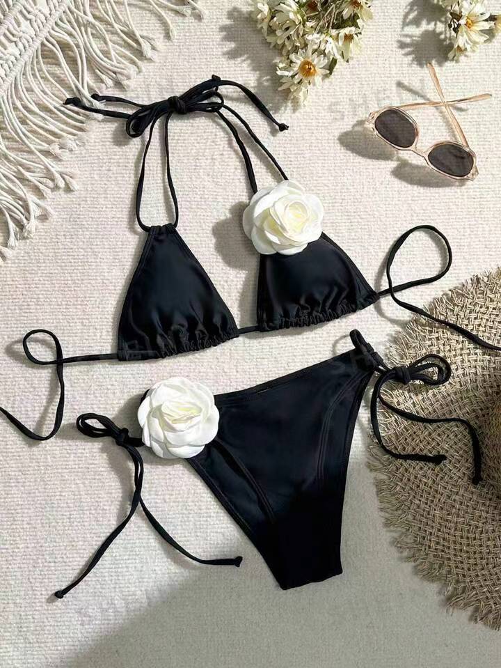 Dame blomstret bikinino Stilla