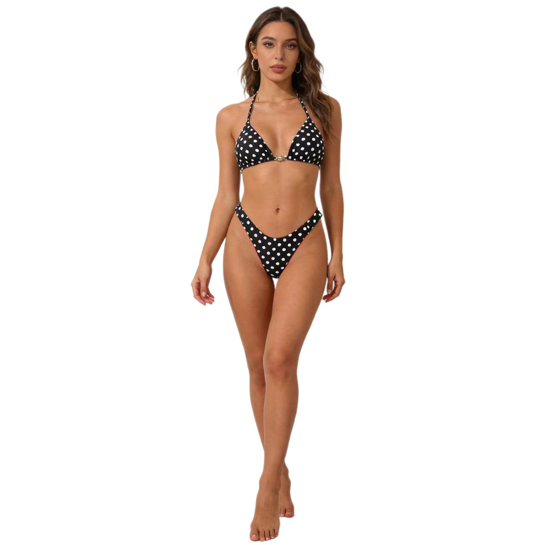 Dame Triangel-Bikini med spændende Leo-mønster Skovae