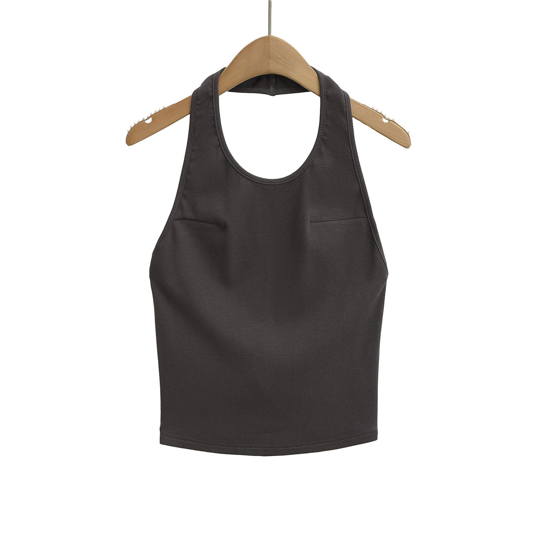 Dame Sports Tanktop med smarte brystlommer og åndbart materiale Stilla