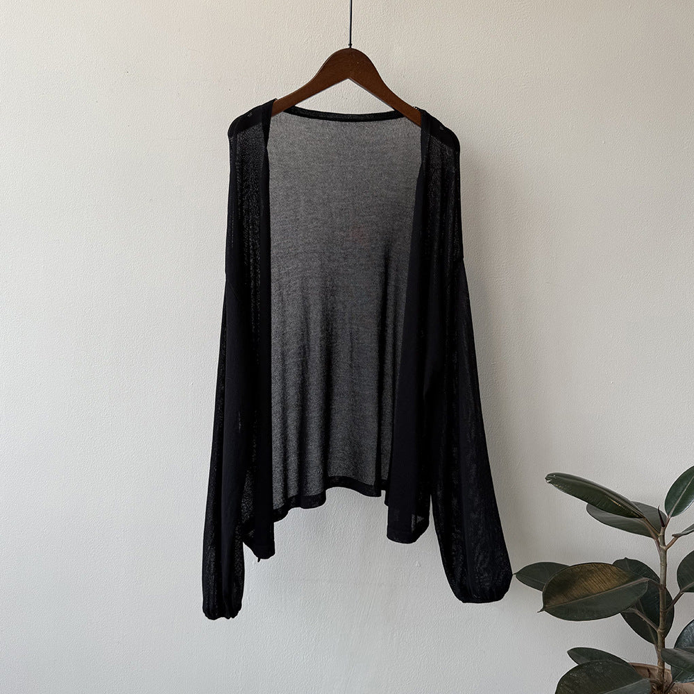 Dame afslappet longsleeve-shirt med oversized snit og raglanærmer Stilla