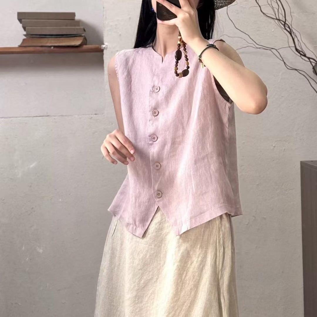 Femme Button-Up Linned Vest Stilla