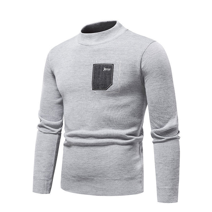 Herre høj kvalitets sweater med praktisk brystlomme Stilla