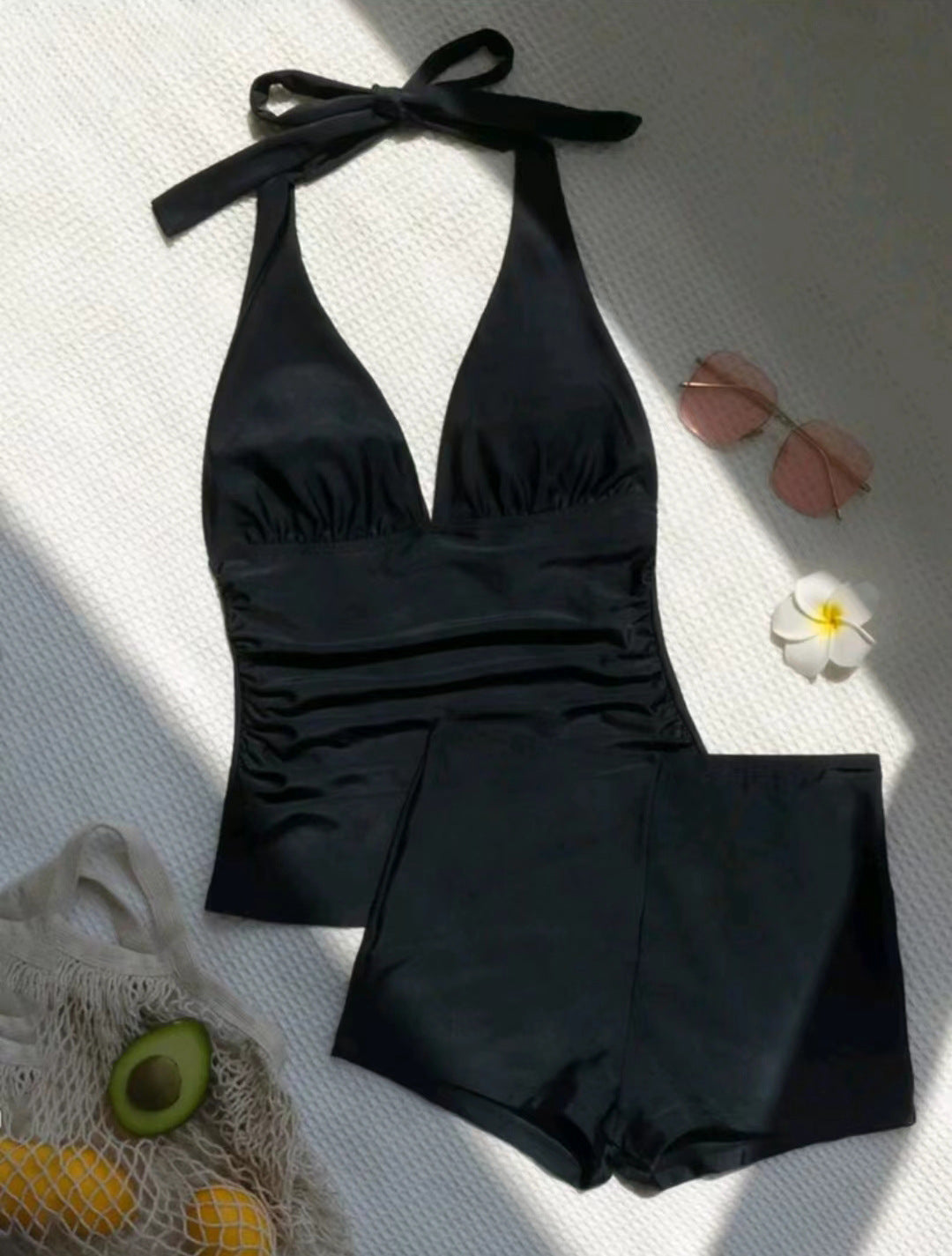 Damer Højskåren Tankini med fleksibel top Skovae