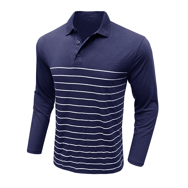 Stilla | Pique Pullover Slim Fit Bomuldsstrik Elegant Stribemønster