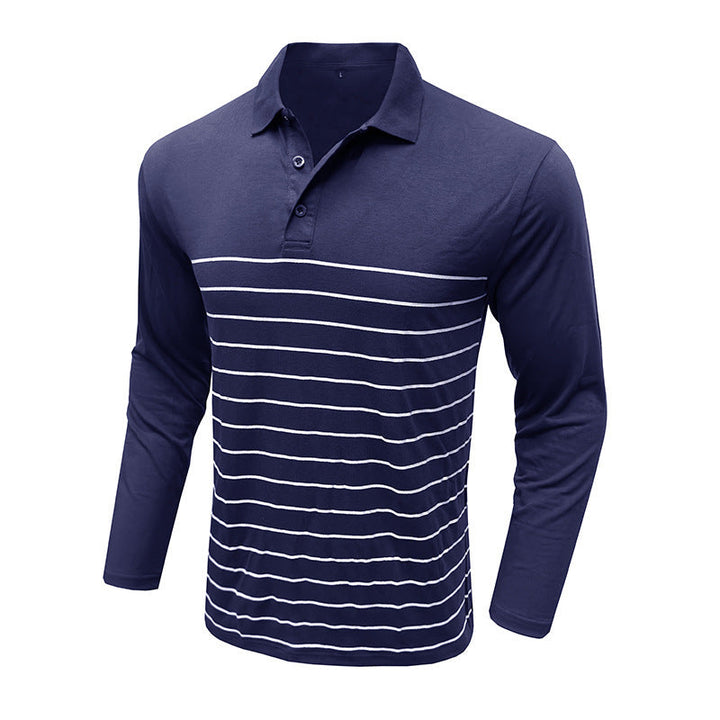 Stilla | Pique Pullover Slim Fit Bomuldsstrik Elegant Stribemønster