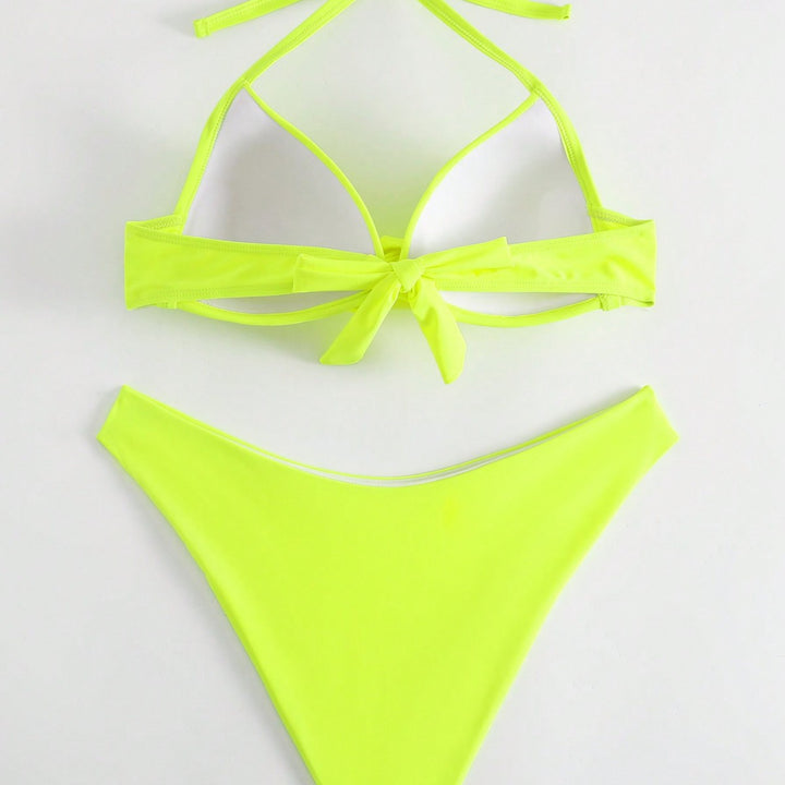 Dame bikini-sæt med raffineret knudedesign og justerbare stropper Stilla